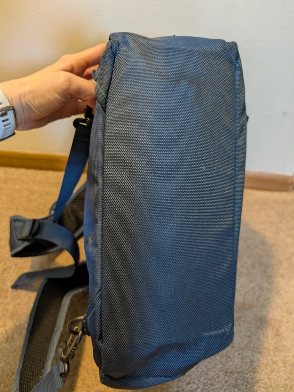 Columbia diaper bag backpack blue gray